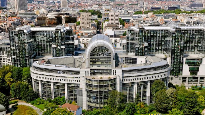 The European Parliament in Brussels: where the rules for AI are written.